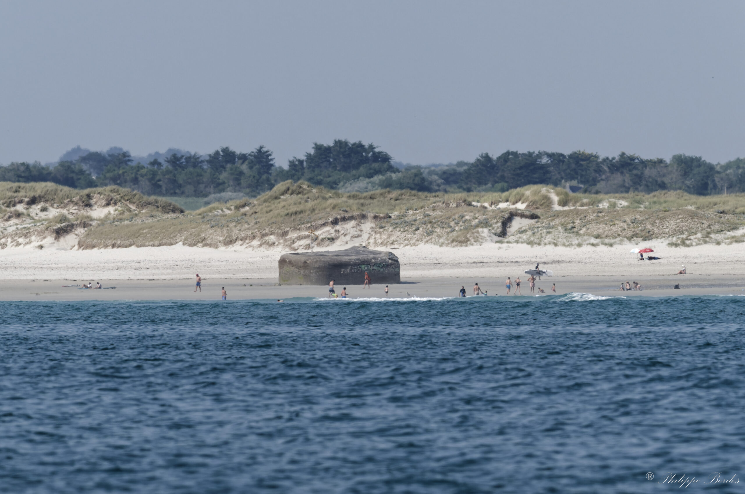 Photo ile de Guiriden ile Glenan vue aérienne sur l'archipel de cette île des Glénan lors d'une sortie en mer en Bretagne Finistère avec Archipel Pro.